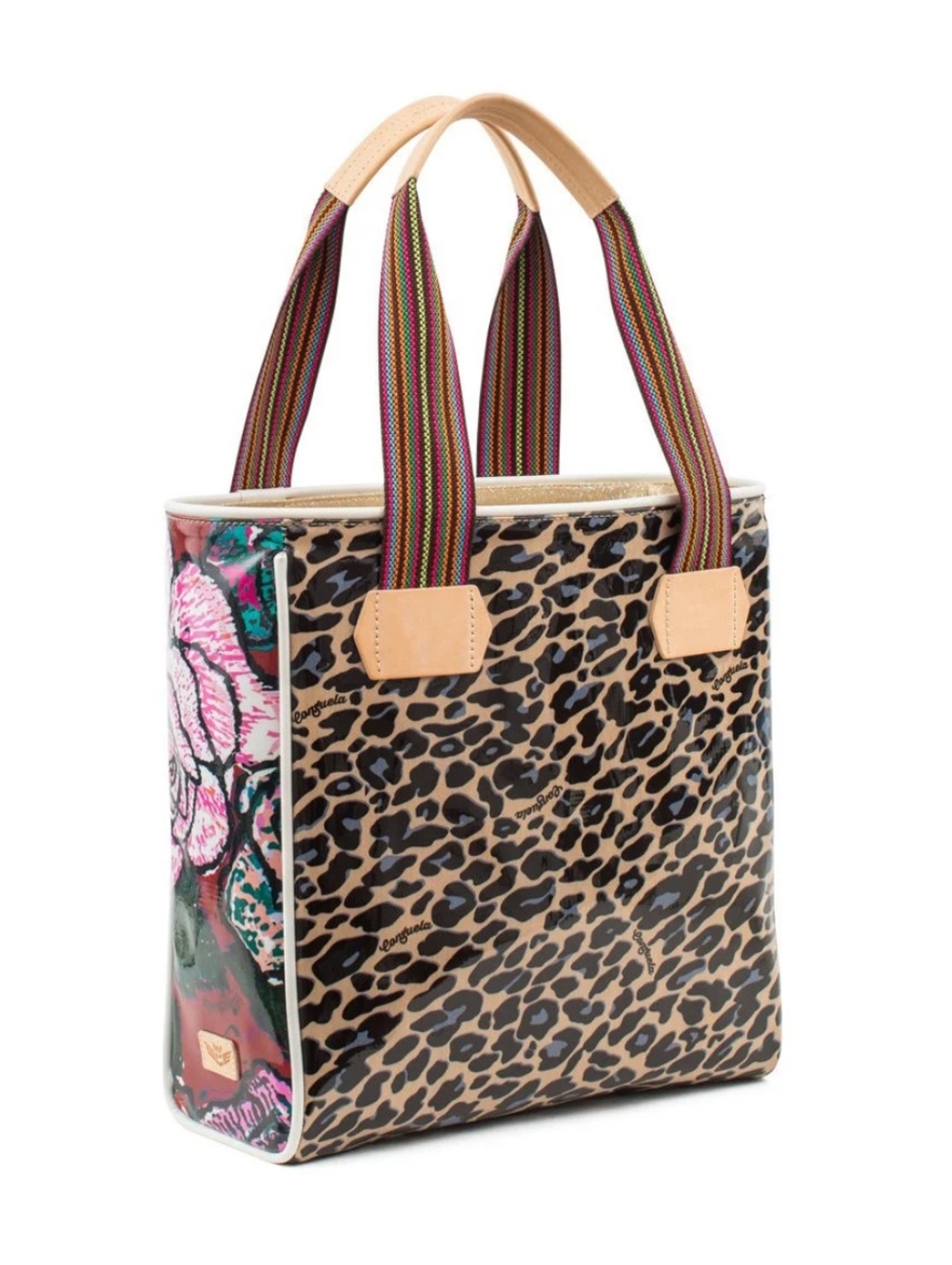 Consuela Classic Tote Legacy Mel Blue Jag Bag Animal Print